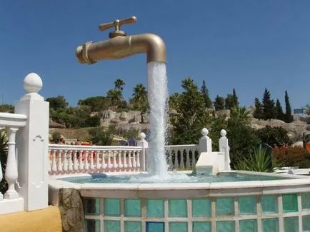 Fountain - a daru lóg a levegőben - (magic csap kút) Cadiz, Spanyolország - utazási portál - World