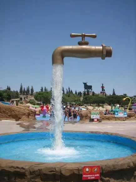 Fountain - a daru lóg a levegőben - (magic csap kút) Cadiz, Spanyolország - utazási portál - World
