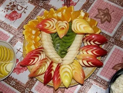 Gyümölcs vágás - egy csodálatos dekoráció az asztalon!
