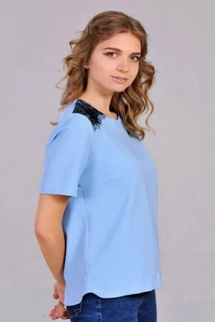 Синя блуза (52 снимки) какво да облека блуза синя жените