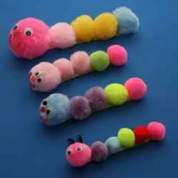 Caterpillar ръце - забавни занаяти