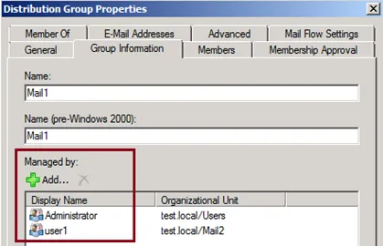 A terjesztési csoportok Exchange Server 2010