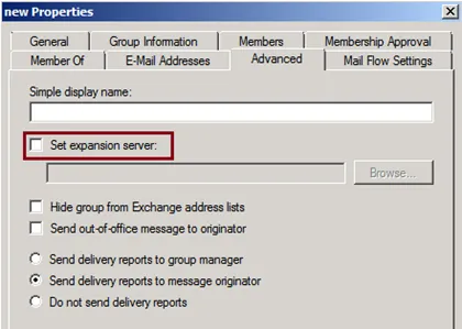 A terjesztési csoportok Exchange Server 2010
