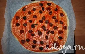 Пица с сушени домати, най-вкусните портал RuNet