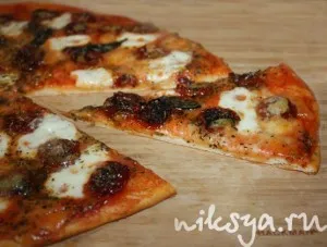 Пица с сушени домати, най-вкусните портал RuNet