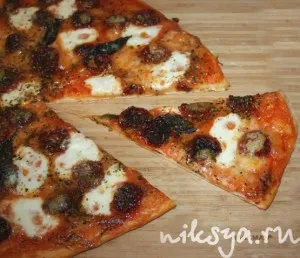 Pizza cu rosii uscate la soare, cel mai delicios portal Runet