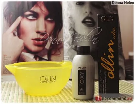 crema de culoare permanenta Ollin - «Sunt încântat, vopsea Ollin transformă într-adevăr părul