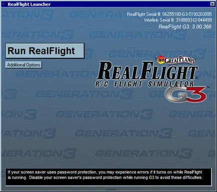 Instrucțiuni de instalare simulator realflight g3