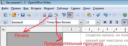 4 interfață OpenOffice atunci când se lucrează cu text