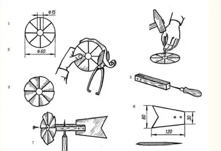 Колко бързо прост ветропоказател с ръцете си