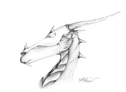 Cum de a desena un dragon de foc creion