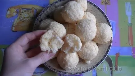 Cum de a găti biscuiți de nucă de cocos reteta pas cu pas, cu fotografii