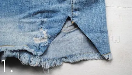 Cum de a face pantaloni scurți din denim cu dantelă pe mâini, 2 mâini pricepute, o fac eu