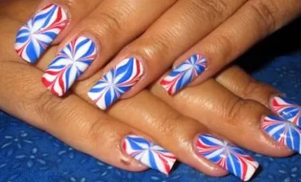 Cum sa faci un steag britanic manichiură