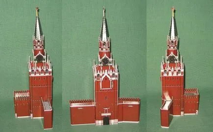Hogyan készítsünk egy modellt a moszkvai Kreml a papír