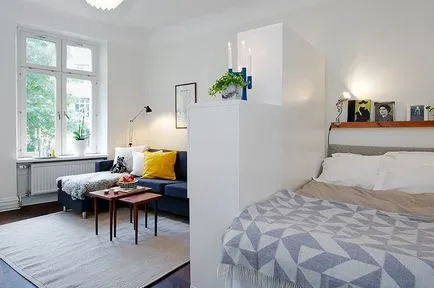 Hogyan lehet kombinálni nappali és hálószoba helyet egy szobában