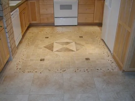 Как да се комбинират плочки и други подови настилки в кухнята