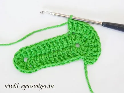 Cum de a lega un oval cârlig, tricotat, în general, de formă ovală