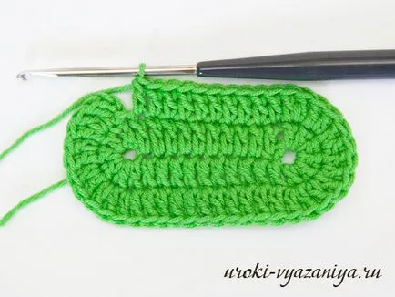 Cum de a lega un oval cârlig, tricotat, în general, de formă ovală