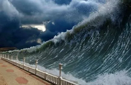 Miért álom egy cunami álom könyv, egy hullám kiterjed, tenger, nagy, mit jelent, hogy a városban,