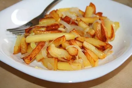 Cartofi, înăbușită cu ciuperci calorii smântână per 100 grame