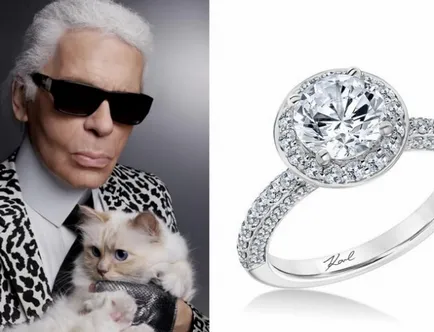 Karl Lagerfeld hozta létre gyűjteményét jegygyűrű, fl