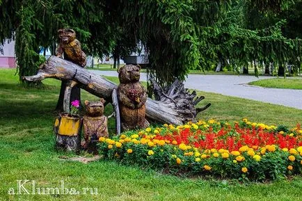 Răzor de flori cioturilor modul de a crea paturi de flori din cioturile și jurnalele cu propriile lor mâini