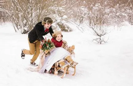 Красиви зимни идеи сватба фотосесия за фотосесия