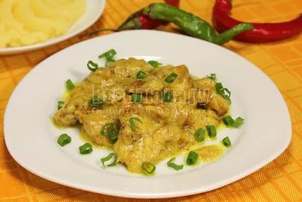 Csirkemell filé, tejszínes mártásban curry - recept fotókkal, minden étkezés