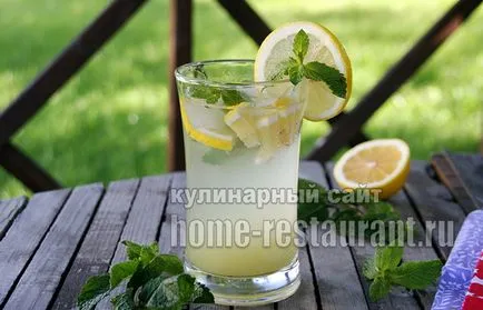 Limonada cu menta si lamaie reteta cu o fotografie