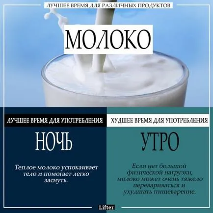 Най-доброто време да се хранят най-различни храни, които сутрин, обед и дори през нощта - в потока на пари