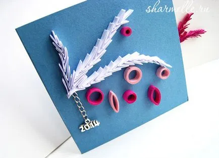 Mester osztályban Quilling kezdőknek - Christmas card