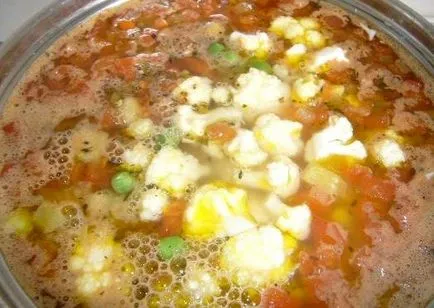 Minestrone csirkével - lépésről lépésre recept fotók