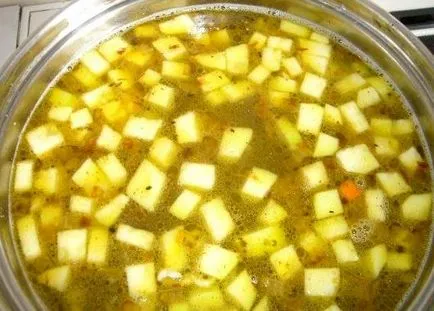 Minestrone csirkével - lépésről lépésre recept fotók