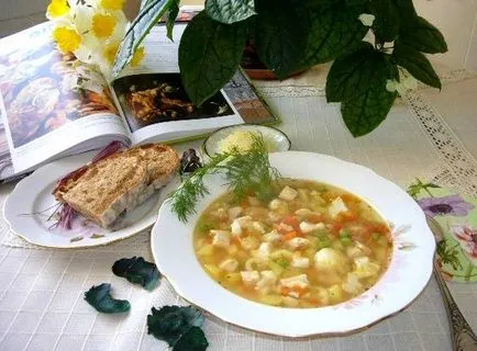 Minestrone csirkével - lépésről lépésre recept fotók