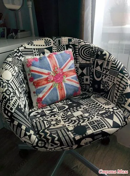 A párna a brit zászló - hímzés és mindent, ami - az ország Moms