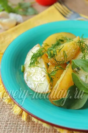 Fiatal burgonyát a lyukba a sütőben recept egy fotó