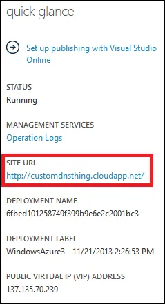Beállítása egyéni domain nevet a felhő szolgáltatás, a Microsoft docs