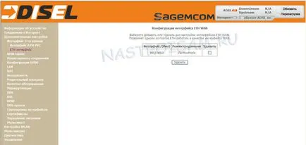 Настройка на рутер sagemcom е @ во 2804 v5 за FTTB (PPPoE и IPTV), хардуерна конфигурация