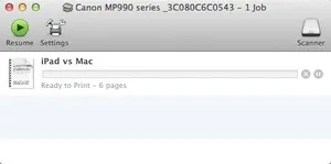 Ez nem nyomtat a nyomtató Mac OS