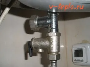 Verificați supapa de la încălzitorul de apă - schema de lucru și video caracteristici de editare