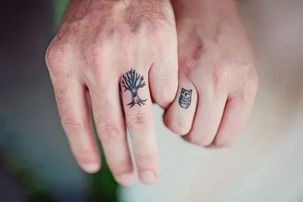 verighete sub forma unui tatuaj