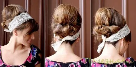 Cocoon hairstyle sau poleznyaki stup