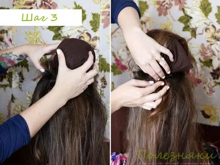 Cocoon hairstyle sau poleznyaki stup