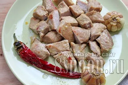 Pilaf cu reteta cu carne de porc pas cu pas fotografii pe site-ul 8 lingurile