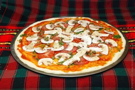 Пица с гъби рецепта със снимка
