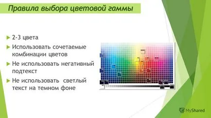 Представяне на правилата за регистрация на компютърни презентации свършената работа студент група