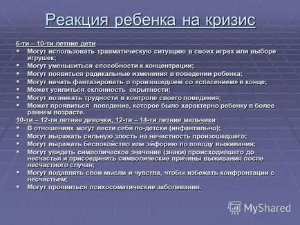 Презентация за това как да се помогне на детето да преодолее кризите в живота на препоръките на родителите