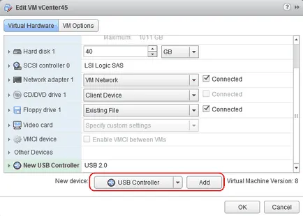 Usb размразяване устройство гост OS VMware vSphere 5 - условията и ограниченията, стимулира начинаещи