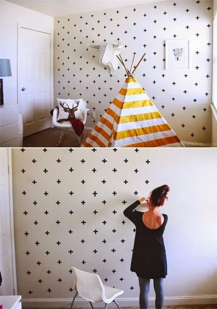 Versiunile simple de decor de perete, cu propriile mâini - cum de a decora peretii cu propriile sale mâini online